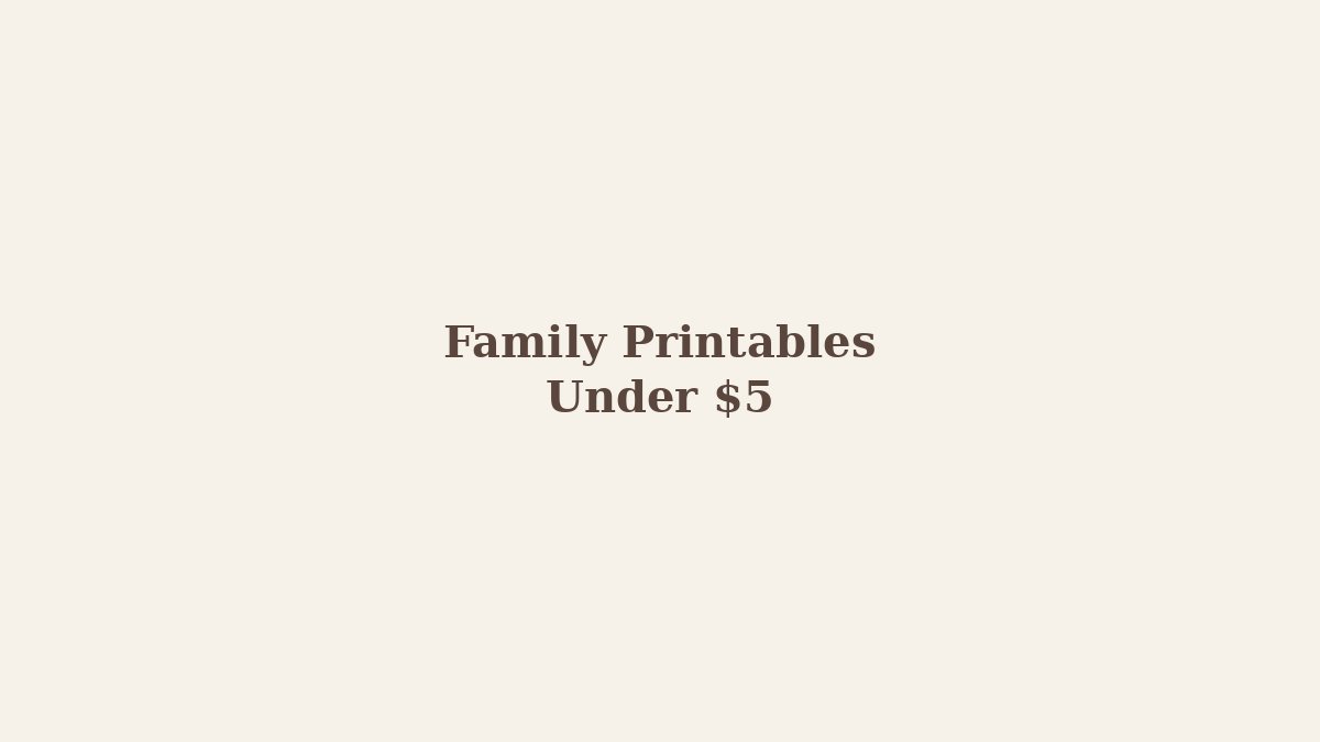 Family Recipe Card and Divider Kit printable page on a cream background
