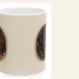 Black Cat Reading Nook coffee mug design